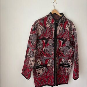 Tundra Men's Vibrant Red and Gray Jacket